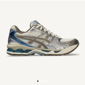 Asics Men's Gel Kayano 14 - Silver, Blue, and Brown